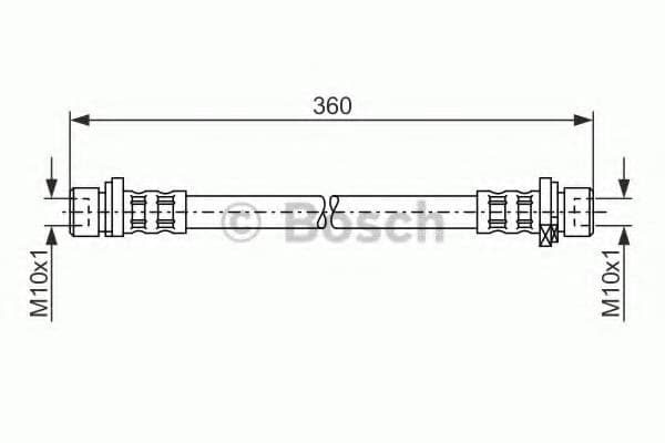 1 987 476 210 Bosch Гальмівний шланг для Honda Jazz