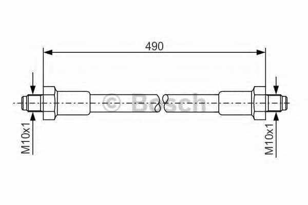 1 987 476 276 Bosch Гальмівний шланг