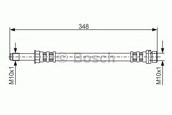 1 987 476 622 Bosch Гальмівний шланг для Ford Mondeo