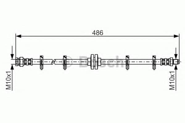 1 987 476 759 Bosch Гальмівний шланг