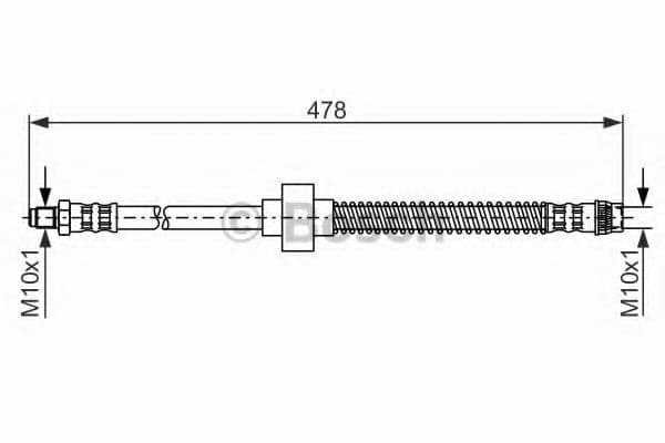 1 987 476 868 Bosch Гальмівний шланг