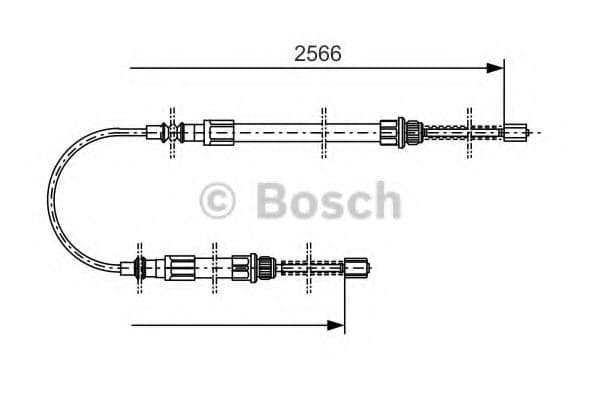 1 987 477 515 Bosch Трос ручного гальма