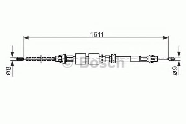 1 987 477 521 Bosch Трос ручного тормоза