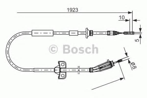 1 987 477 999 Bosch Трос ручного тормоза