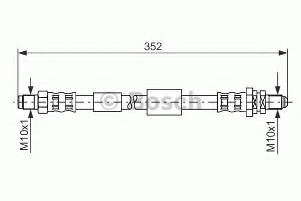 1 987 481 153 Bosch Гальмівний шланг для Ford Puma