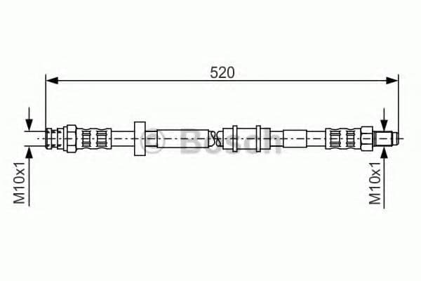 1 987 481 158 Bosch Тормозной шланг