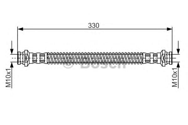 1 987 481 254 Bosch Тормозной шланг