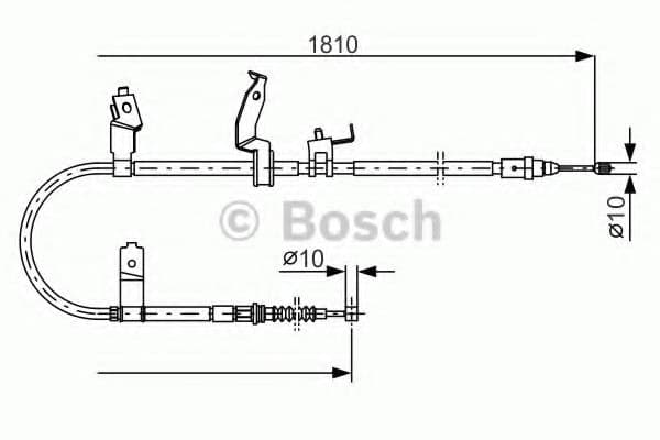 1 987 482 052 Bosch Трос ручного гальма