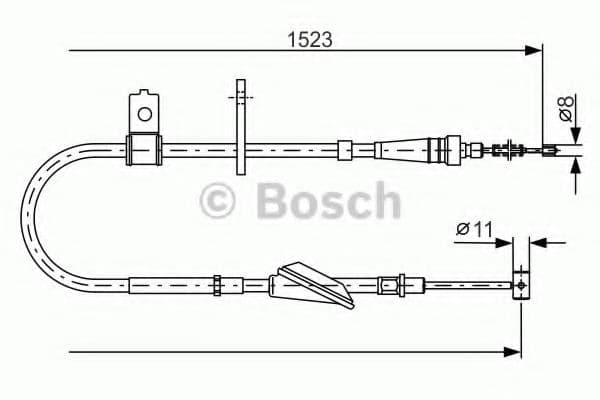 1 987 482 092 Bosch Трос ручного тормоза