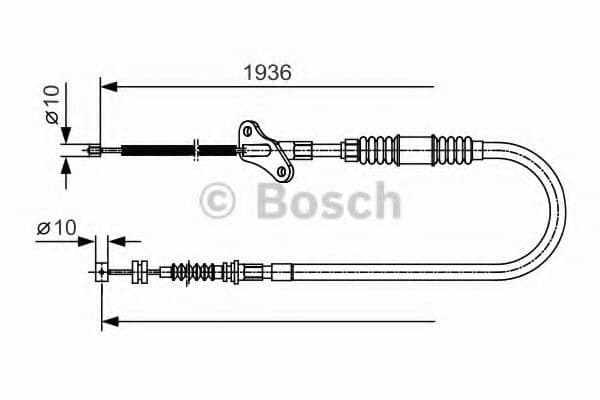 1 987 482 111 Bosch Трос ручного гальма для Opel Frontera