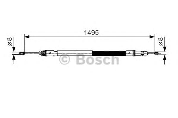1 987 482 118 Bosch Трос ручного гальма