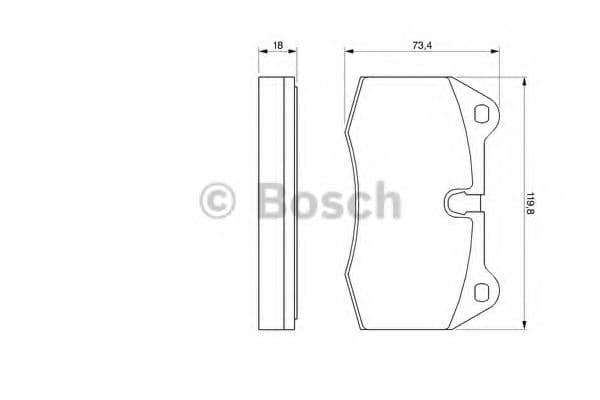 0 986 424 209 Bosch Гальмівні колодки