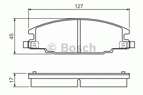 0 986 460 960 Bosch Гальмівні колодки