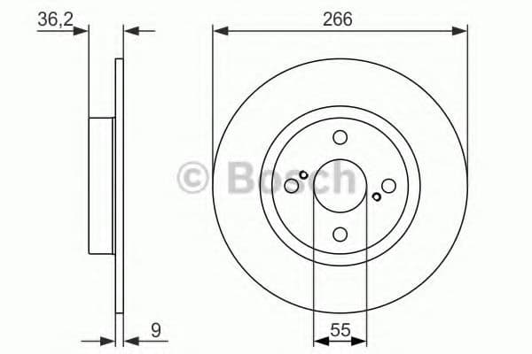 0 986 479 335 Bosch Гальмівний диск