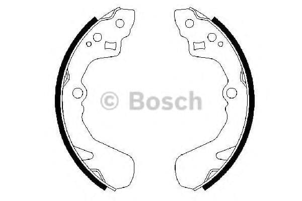 0 986 487 436 Bosch Гальмівні колодки