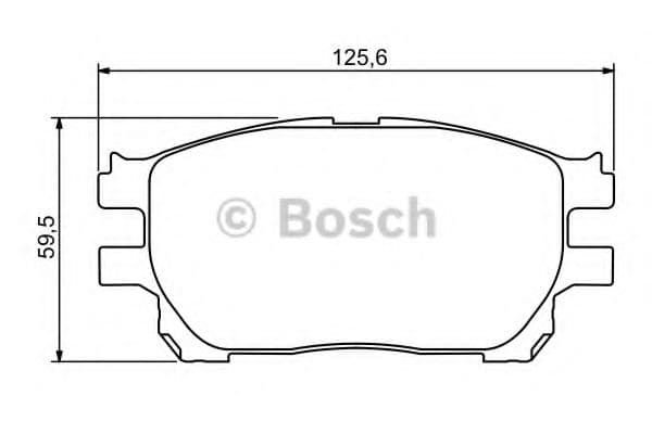 0 986 494 212 Bosch Тормозные колодки для Toyota Previa