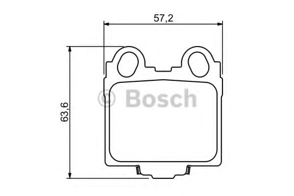 0 986 494 231 Bosch Гальмівні колодки