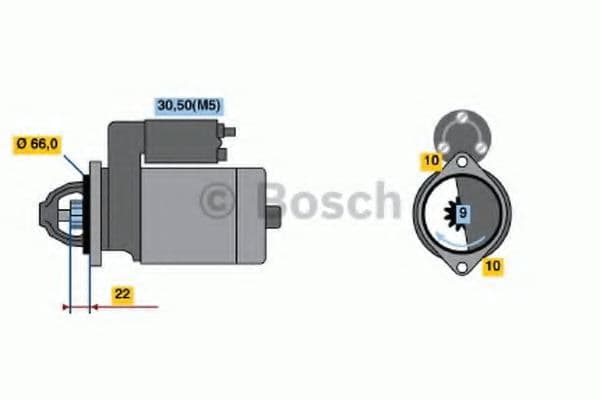0 001 108 154 Bosch Стартер для Jeep Cherokee