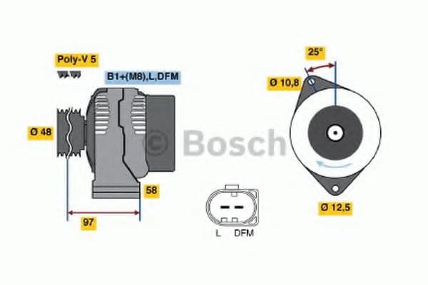 0 124 225 011 Bosch Генератор