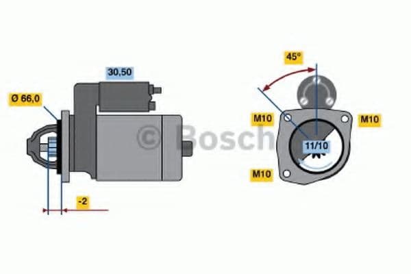 0 986 013 240 Bosch Стартер