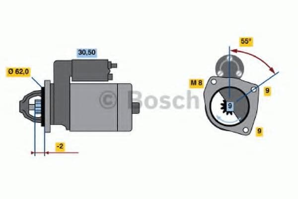 0 986 013 850 Bosch Стартер