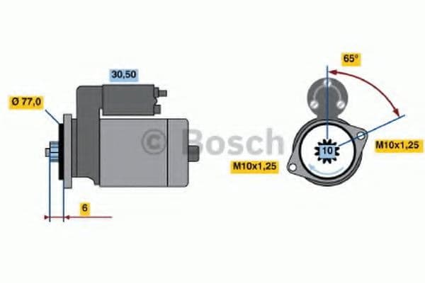 0 986 014 141 Bosch Стартер