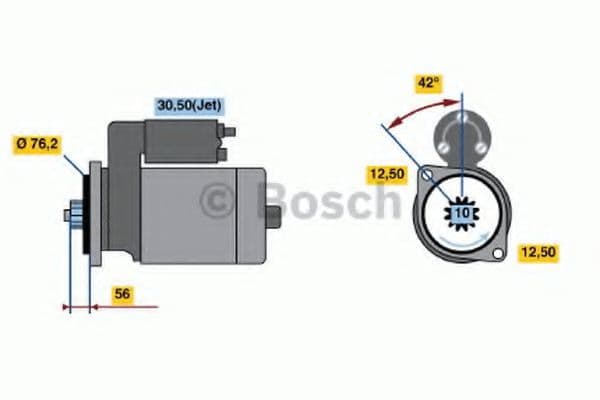 0 986 017 460 Bosch Стартер