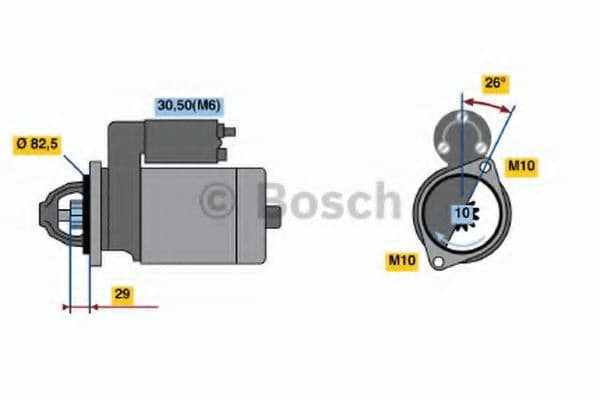 0 986 018 270 Bosch Стартер