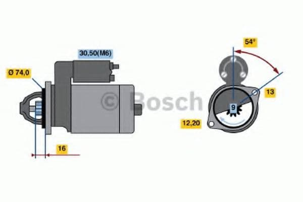 0 986 018 830 Bosch Стартер для MINI Cooper