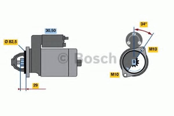 0 986 018 850 Bosch Стартер