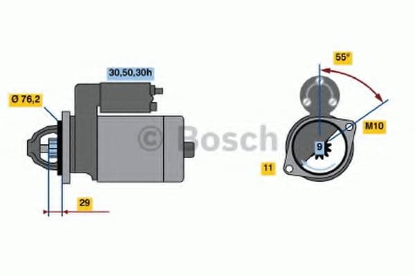 0 986 018 890 Bosch Стартер для BMW 3 Series