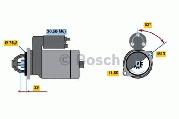 0 986 020 890 Bosch Стартер