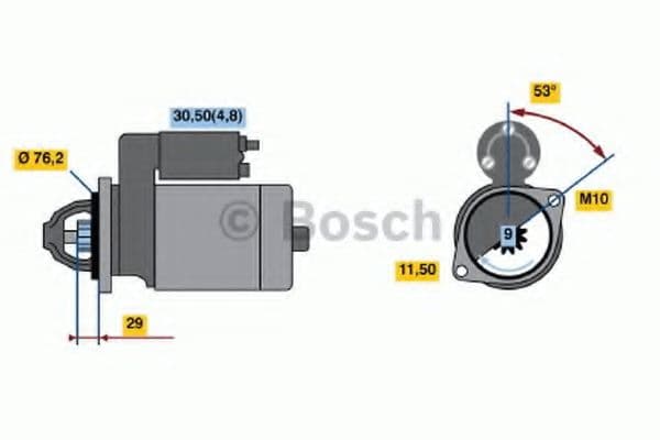 0 986 021 500 Bosch Стартер