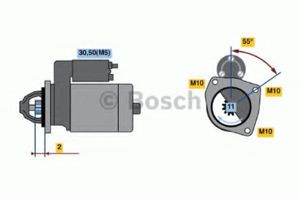 0 986 021 671 Bosch Стартер