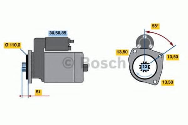 0 986 022 260 Bosch Стартер