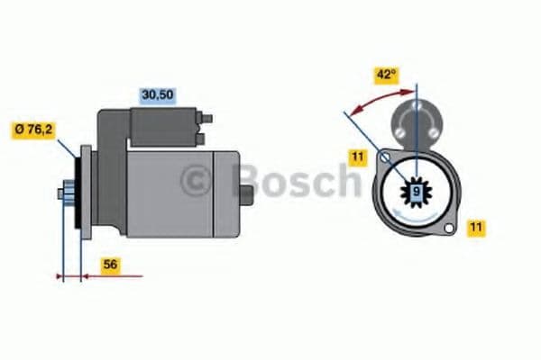 0 986 022 470 Bosch Стартер