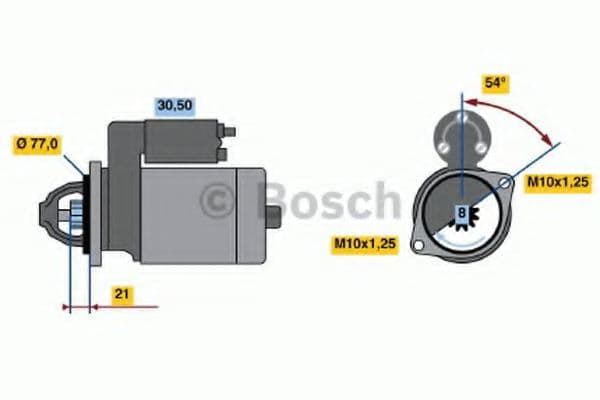0 986 022 591 Bosch Стартер