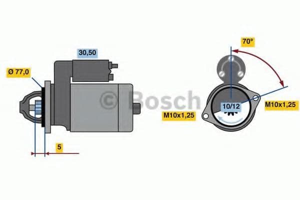 0 986 022 720 Bosch Стартер