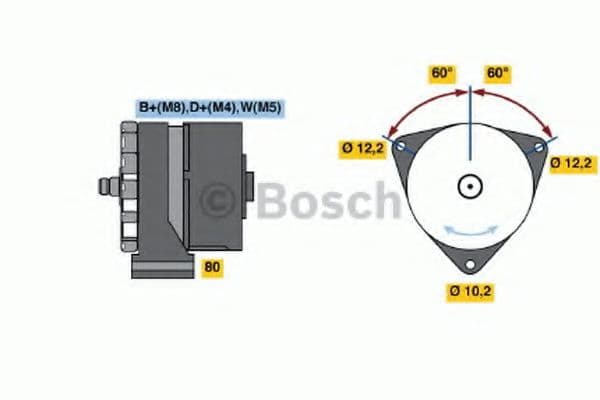 0 986 037 410 Bosch Генератор