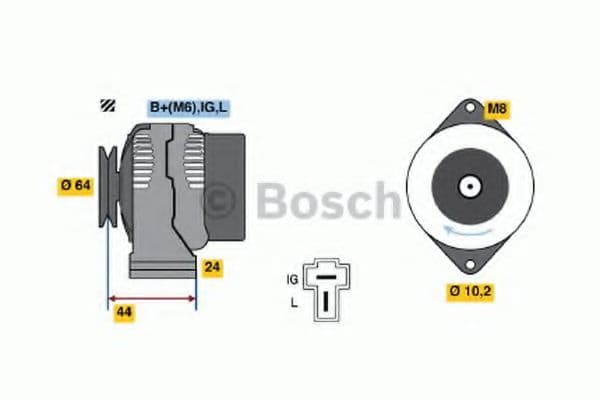 0 986 037 271 Bosch Генератор