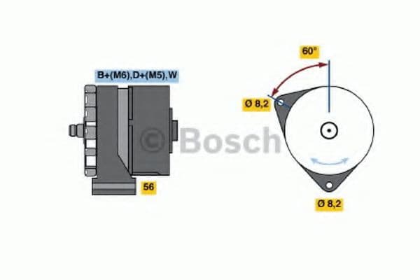 0 986 037 890 Bosch Генератор