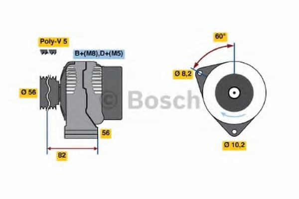 0 986 038 771 Bosch Генератор