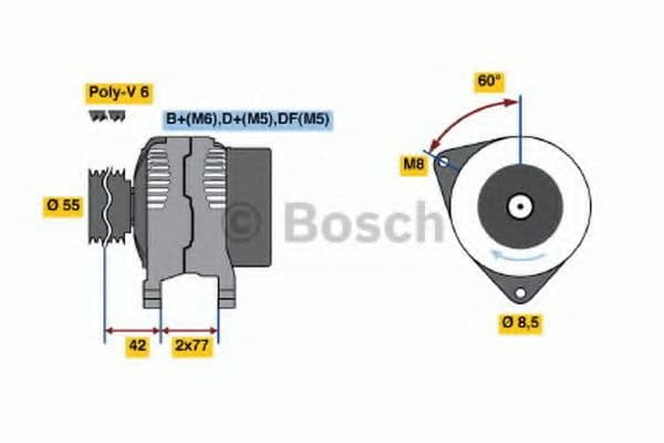 0 986 039 510 Bosch Генератор