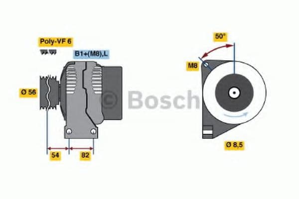 0 986 041 740 Bosch Генератор