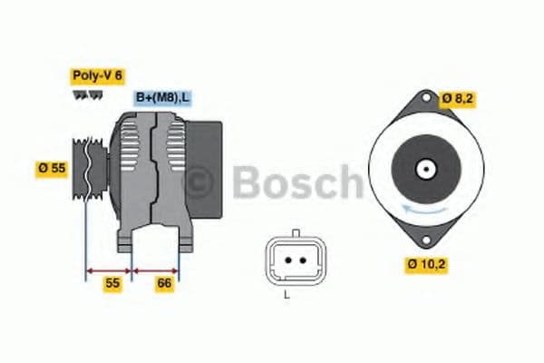 0 986 042 191 Bosch Генератор