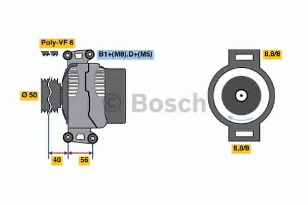 0 986 043 900 Bosch Генератор