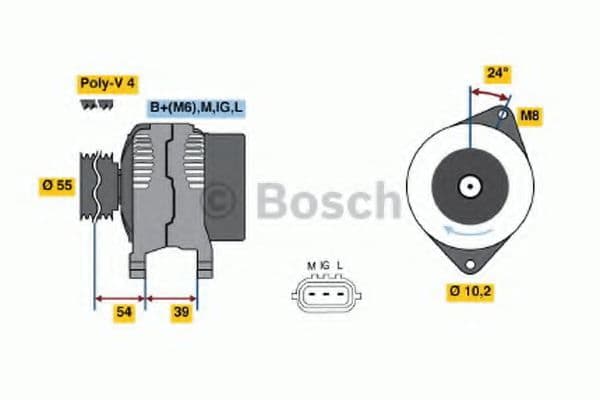 0 986 045 861 Bosch Генератор