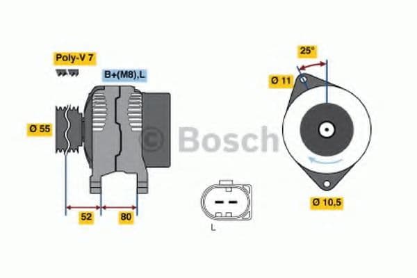 0 986 046 210 Bosch Генератор