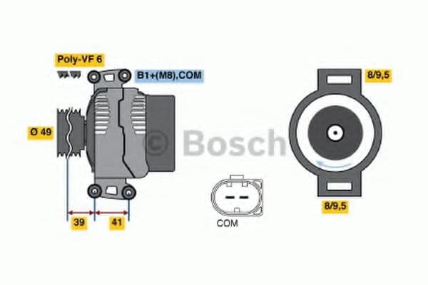 0 986 046 130 Bosch Генератор