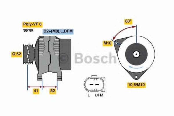 0 986 047 140 Bosch Генератор